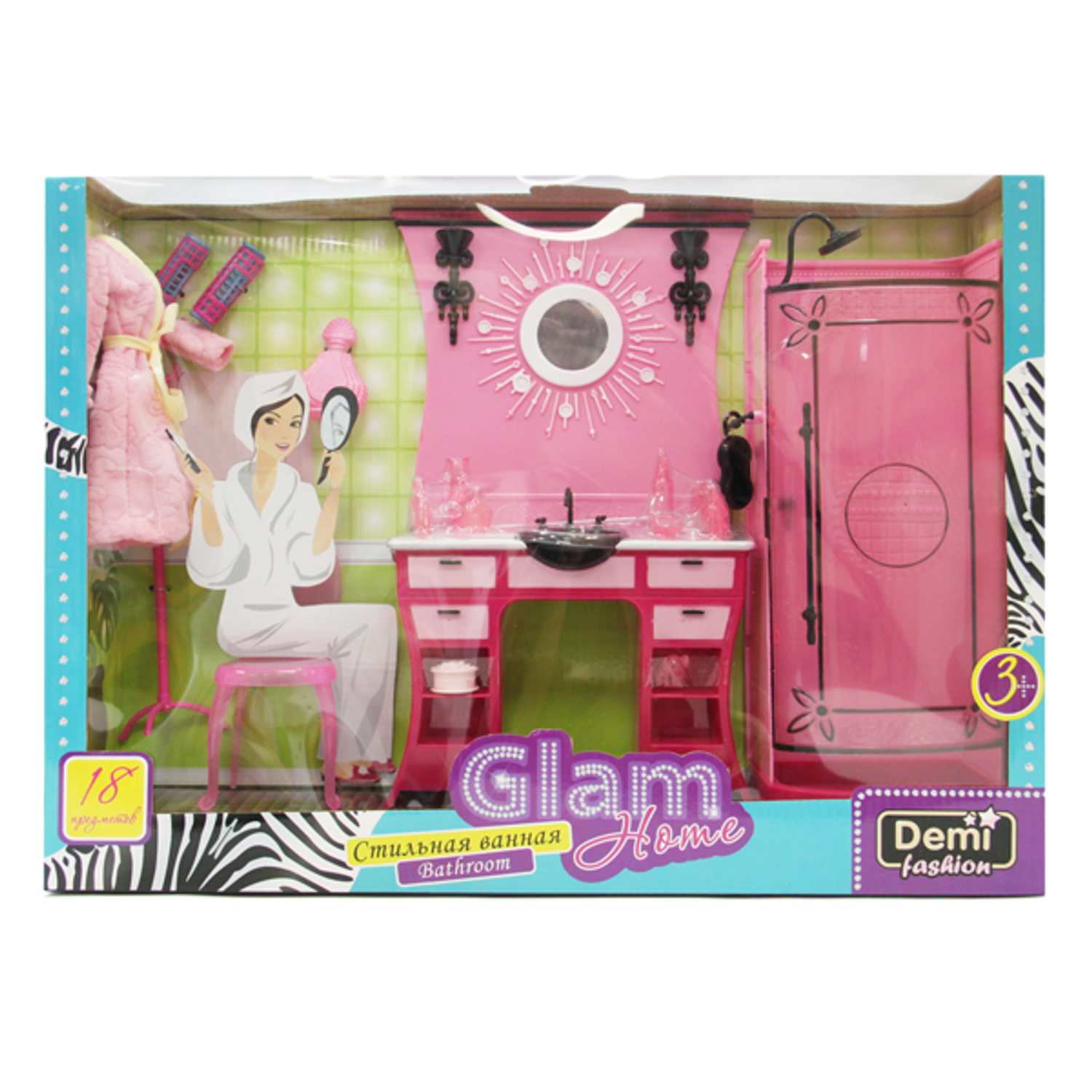 Ванная комната Demi Star для куклы 83271 - фото 1