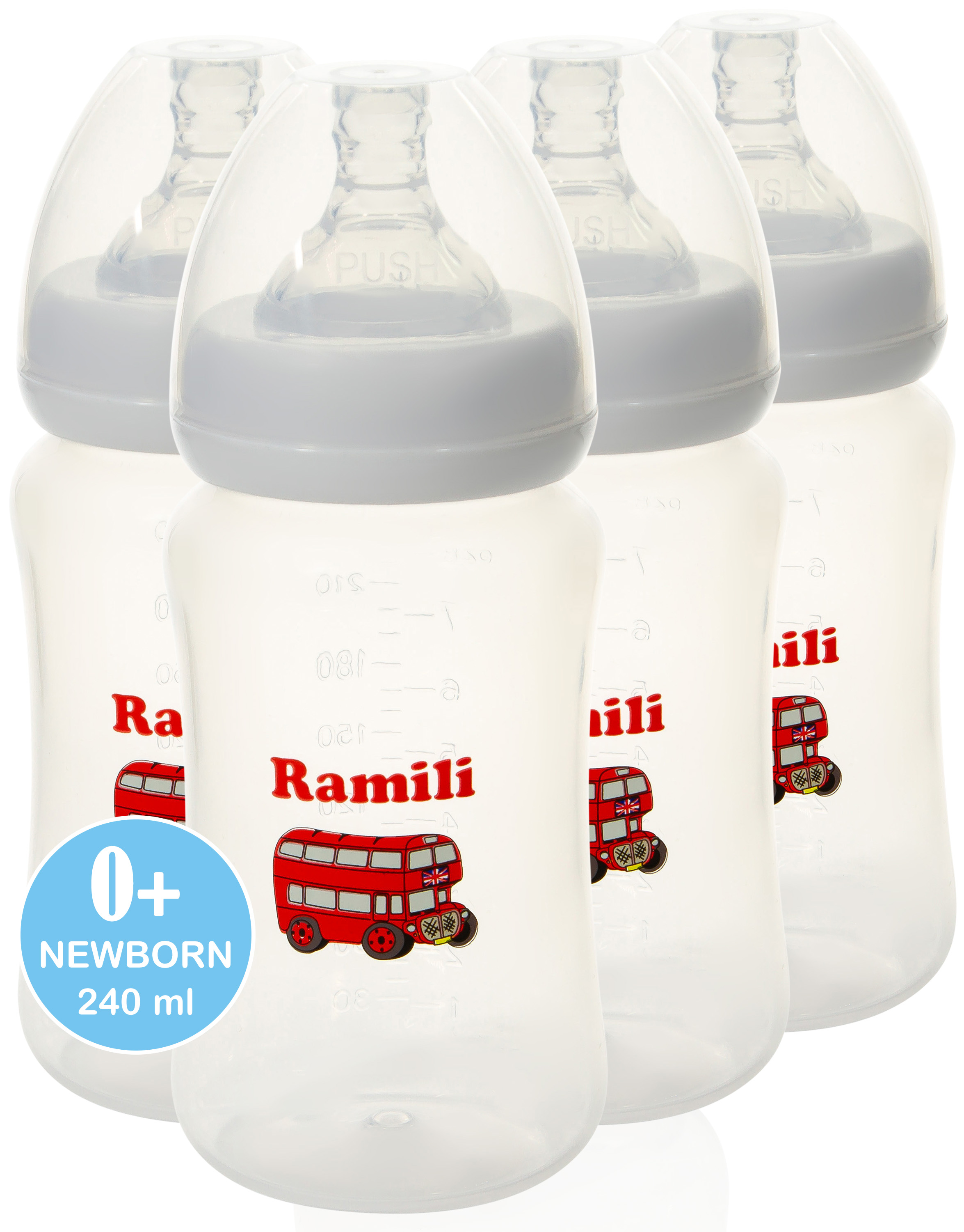 Набор Ramili из 4х противоколиковых бутылочек 240 МЛ - фото 1