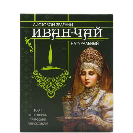 Чай Емельяновская Биофабрика Иван-чай зеленый листовой пачка 100 г