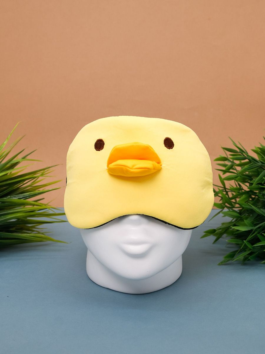 Маска для сна iLikeGift Head duck yellow с гелевым вкладышем - фото 7