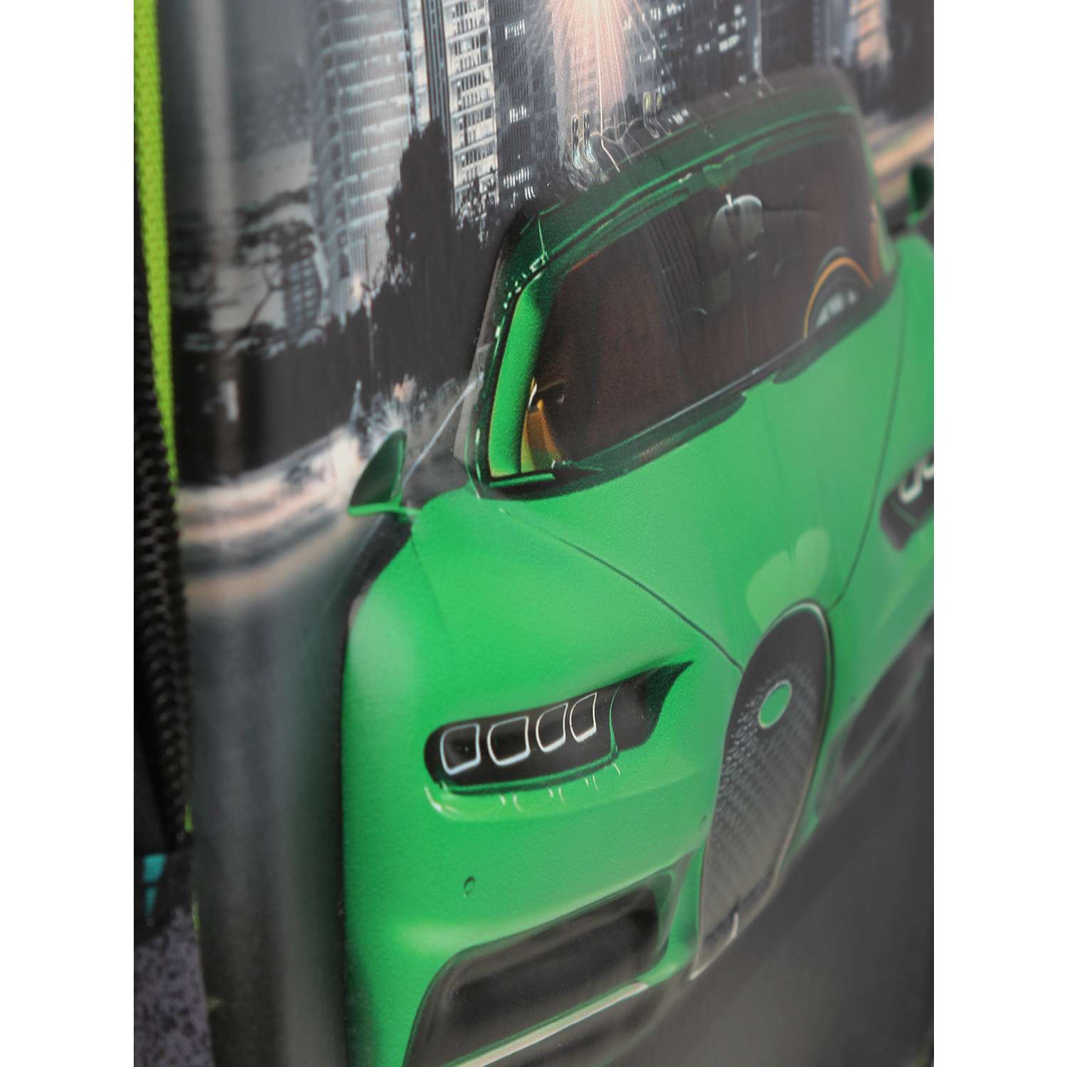 Рюкзак школьный с пеналом Little Mania Машина зеленый - фото 5
