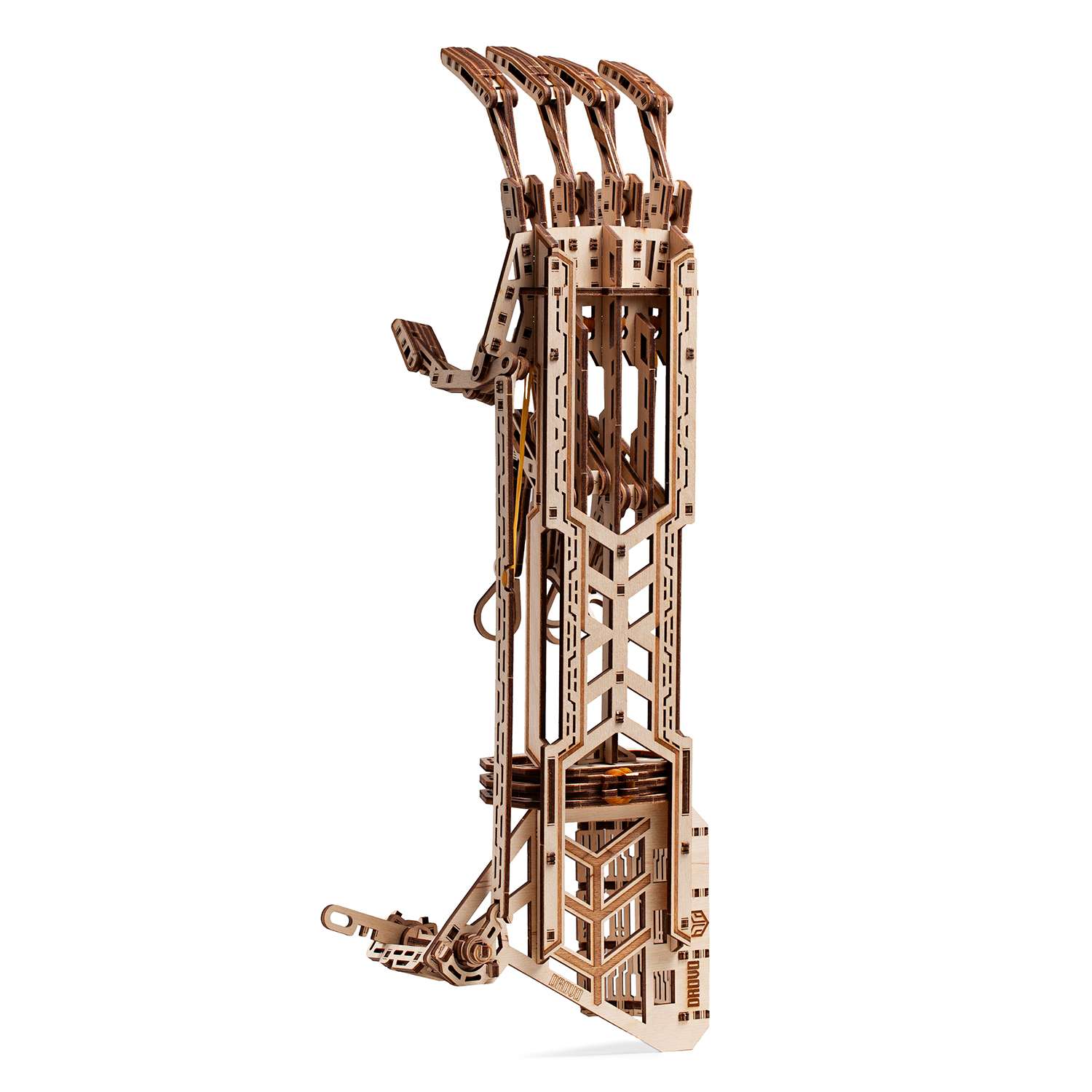 Деревянный конструктор DROVO Сборная модель Механическая рука - фото 12