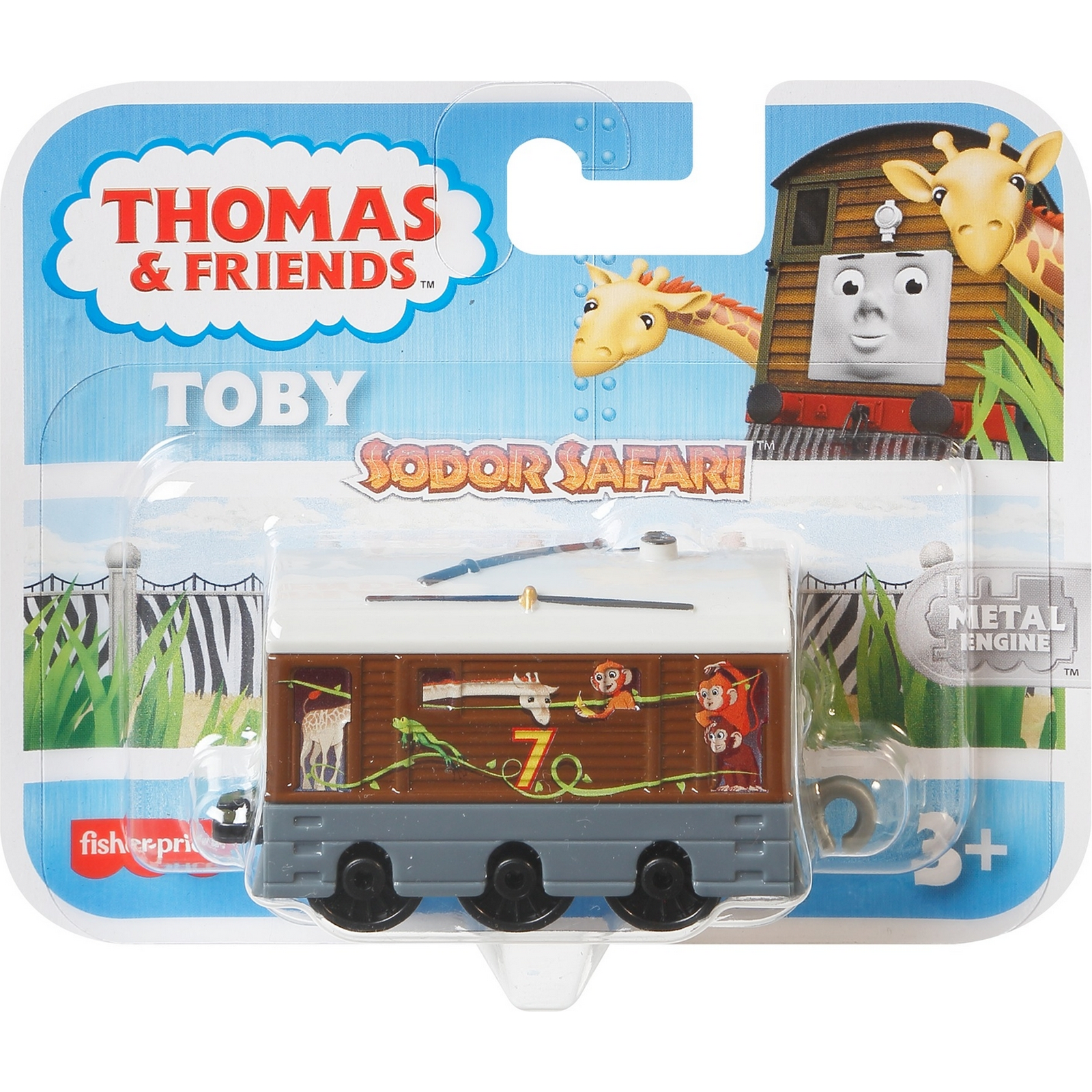 Паровозик Thomas & Friends Железная дорога Герои мультфильмов Тоби GRT92 - фото 2