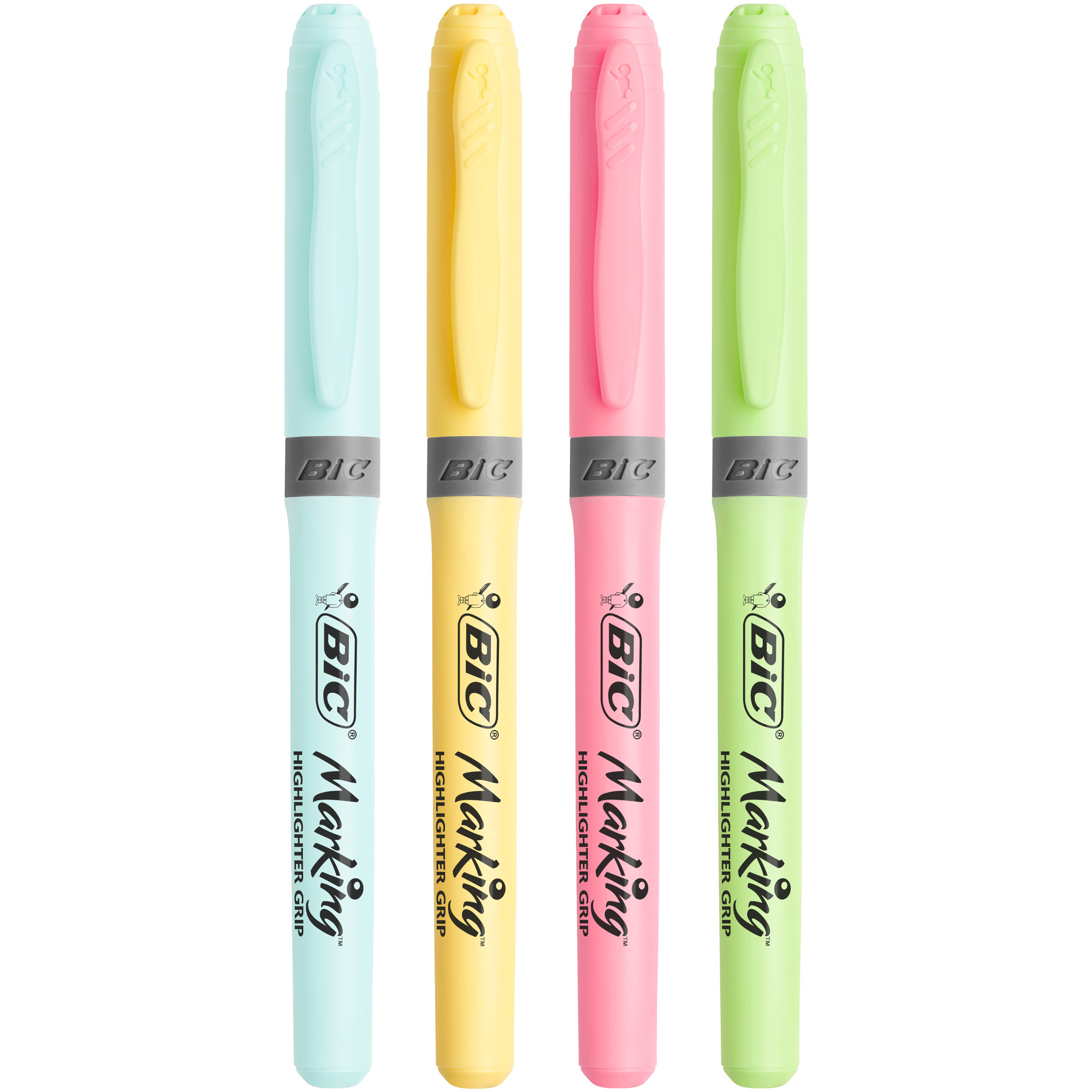 Текстовыделитель Bic Highlighter Grip 4цвета 964859 - фото 3