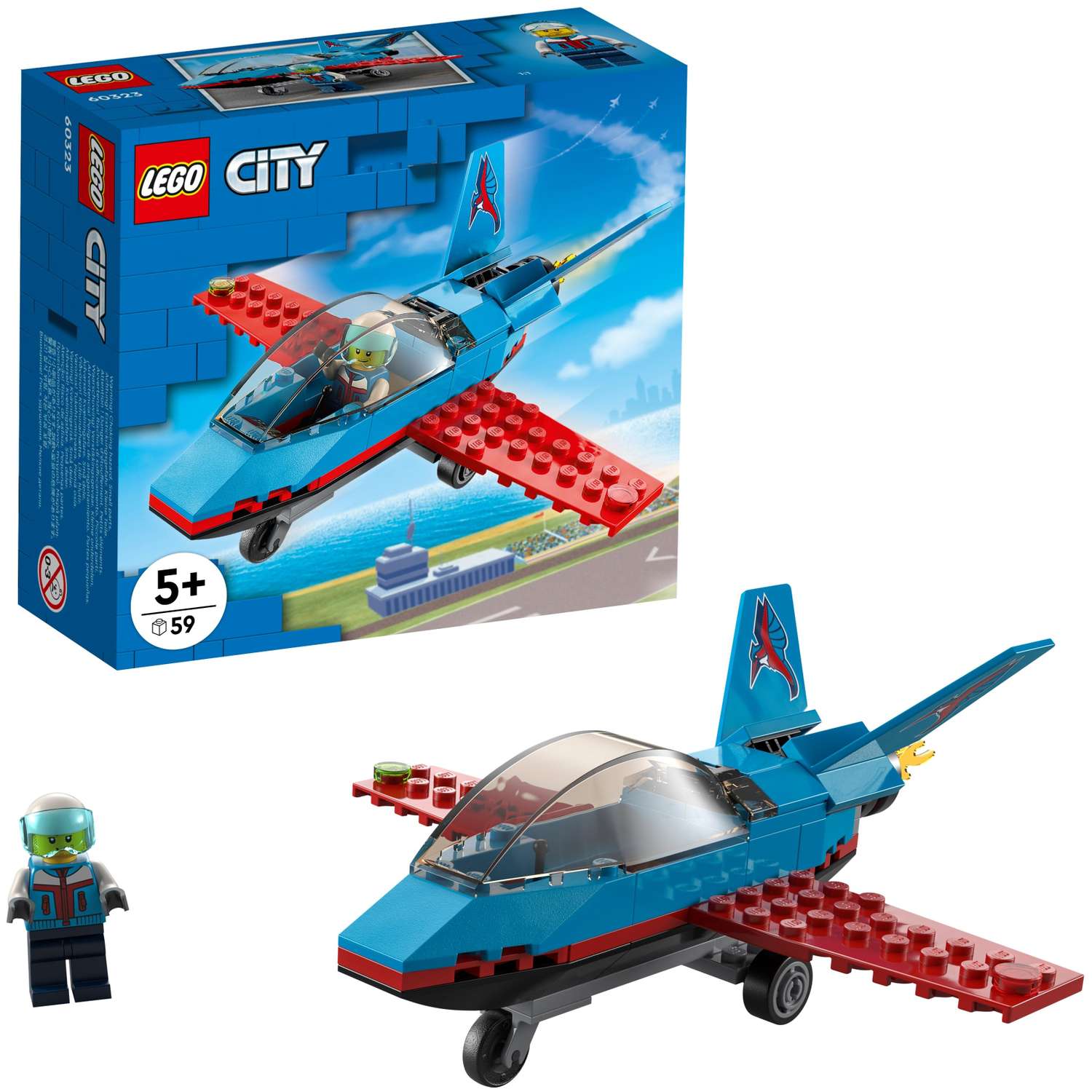 Конструктор LEGO City Stunt plane Трюковый самолёт - фото 8