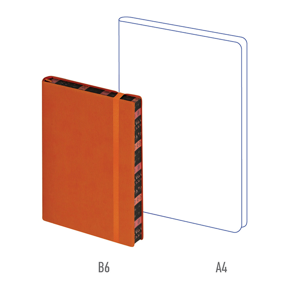 Ежедневник Berlingo недатированный В6 160 листов Spring кожзам оранжевый полноцветный срез - фото 4