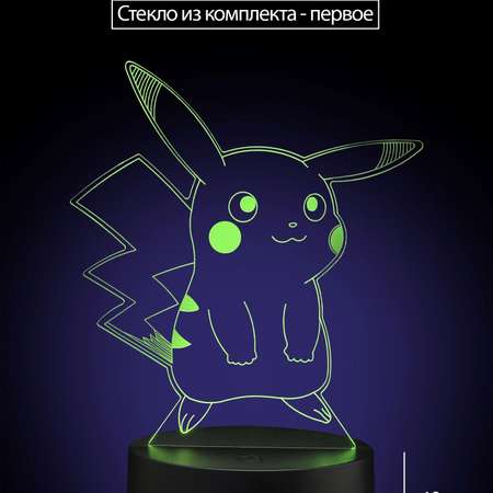 3D ночник-светильник BONNE NUIT Покемоны