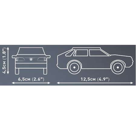 Конструктор COBI Автомобиль Polonez 1 6 Caro 106 деталей