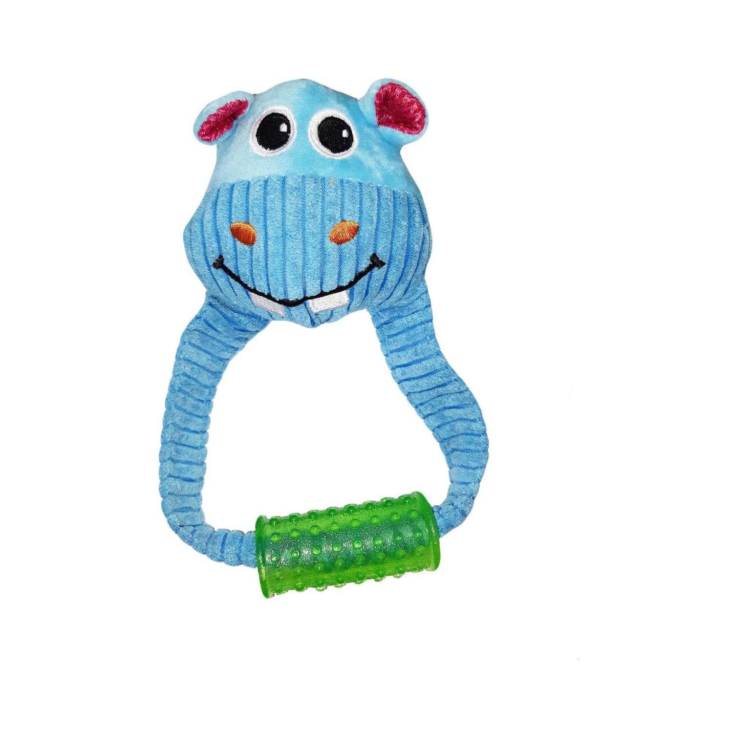 Игрушка для животных Keyprods Звери с чесалкой для зубов голубой - фото 1