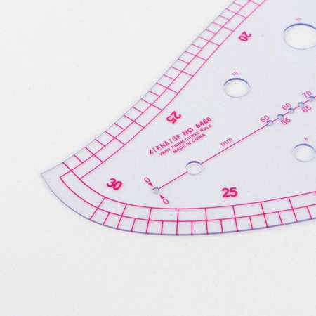 Лекало портновское Арт Узор метрическое для шитья изготовления игрушек конструирования выкройки Капля 25х13.5 см
