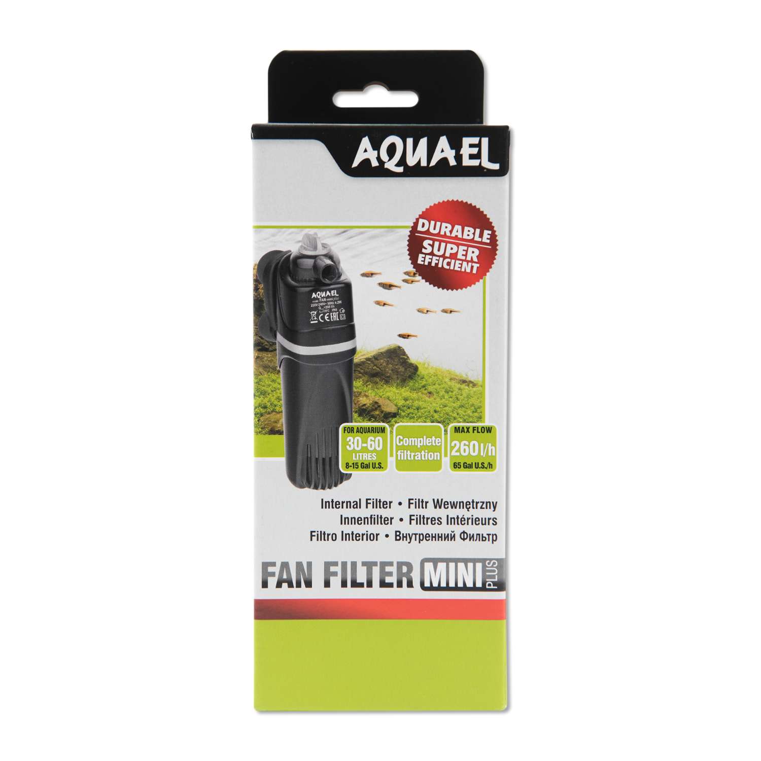 Фильтр для аквариумов AQUAEL Fan Filter Mini plus внутренний 101786 - фото 2
