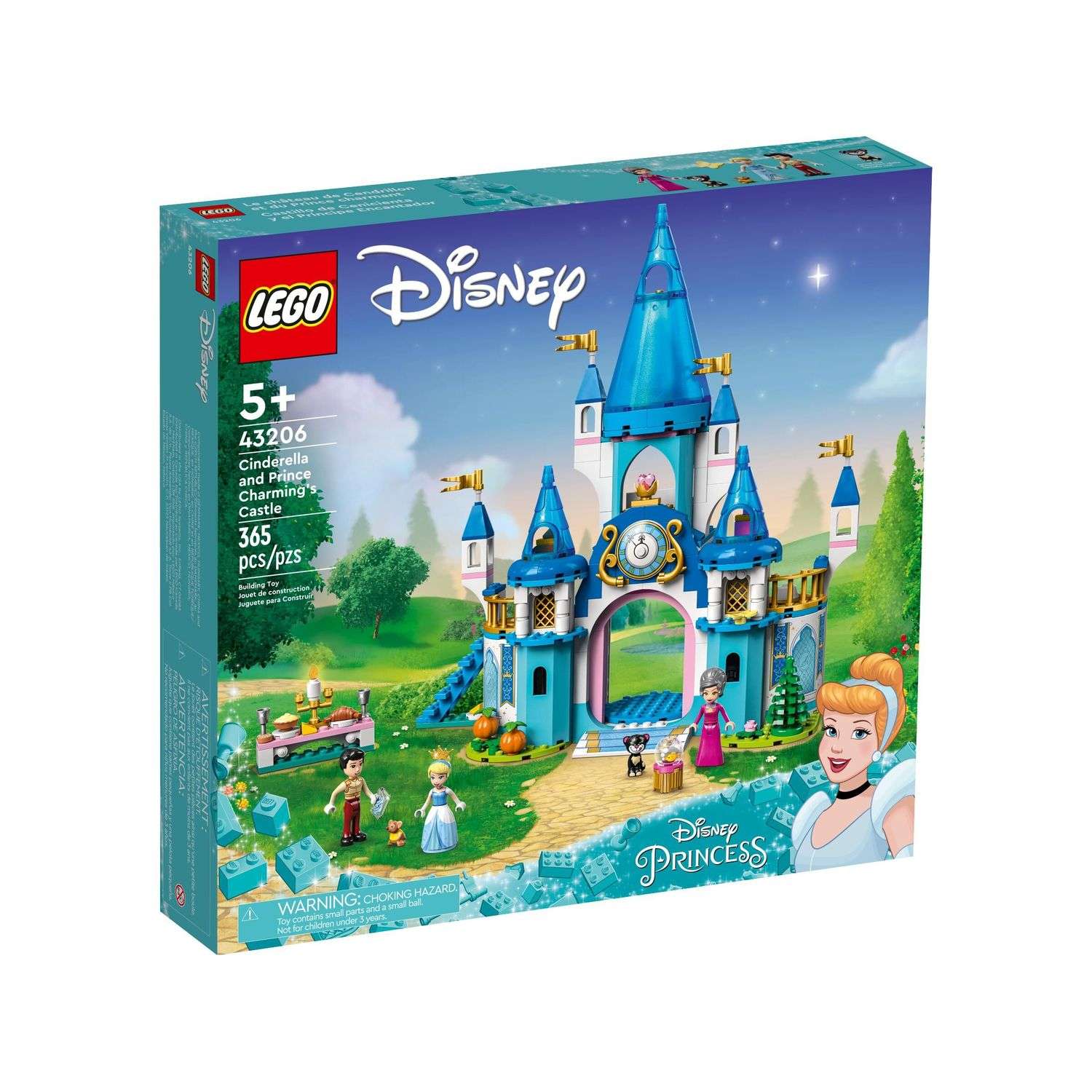 Конструктор LEGO Princesses Cinderella and Prince Charmings Castle 43206 - фото 1