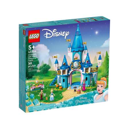 Конструктор LEGO Princesses Cinderella and Prince Charmings Castle 43206