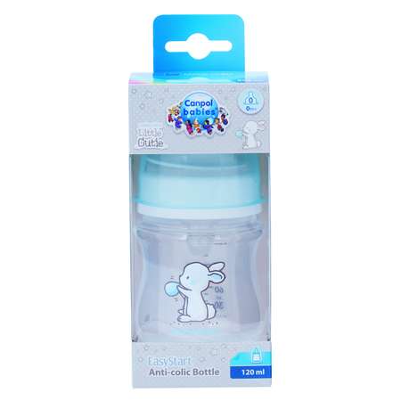 Бутылочка Canpol Babies Easy start Little cuties 120 мл с силиконовой соской в ассортименте