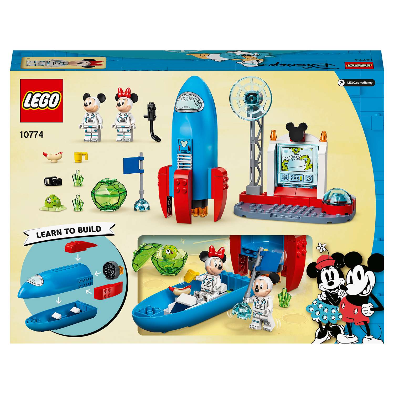 Конструктор LEGO Mickey and Friends Космическая ракета Микки и Минни 10774 - фото 3