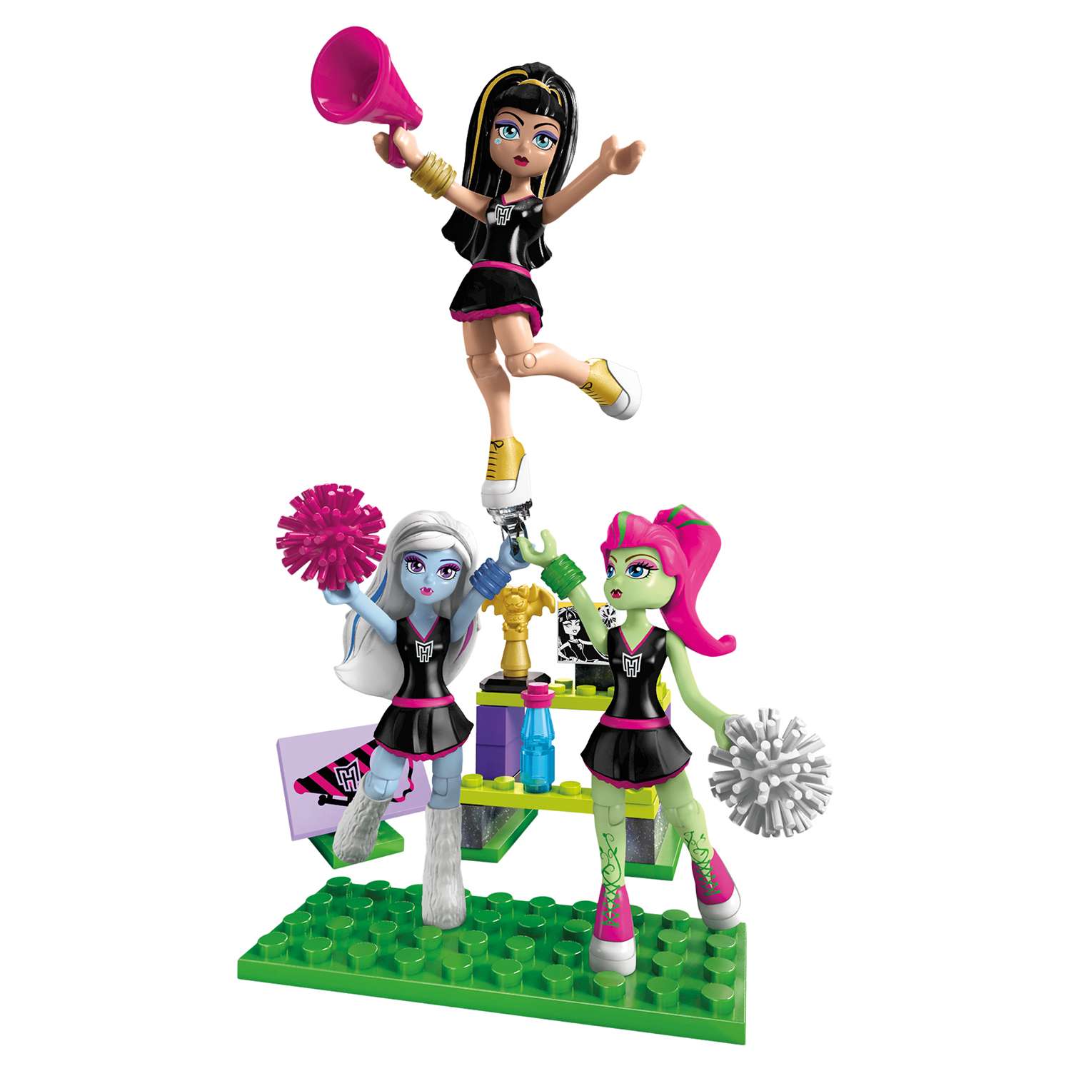 Маленький игровой набор Mega Bloks Monster High: 3 фигурки - фото 1