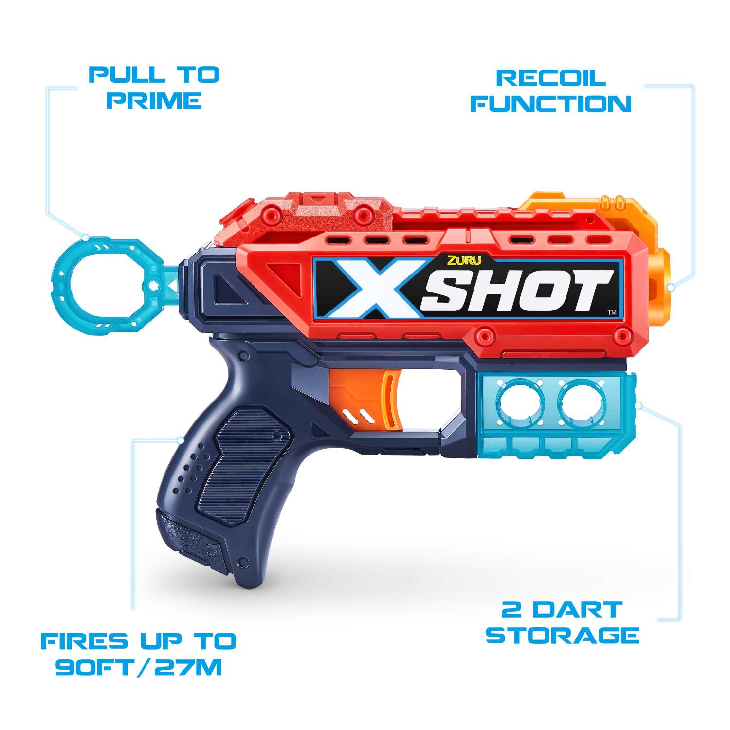Набор для стрельбы X-SHOT  Комбо 4 бластера 36251-2022 - фото 12