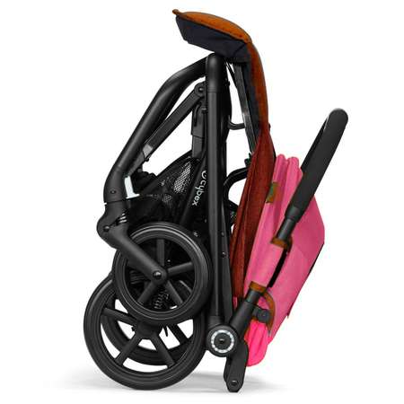 Коляска Cybex Eezy S Plus Fancy с дождевиком Pink