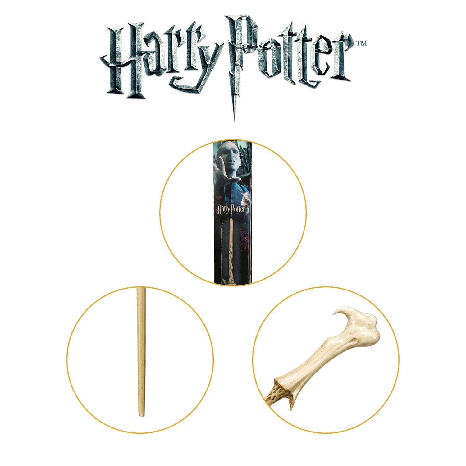 Волшебная палочка Harry Potter Лорд Волан-де-Морт 37 см - premium series - фото 7
