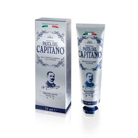 Зубная паста Pasta del Capitano 1905 Для деликатного отбеливания с содой 75 мл