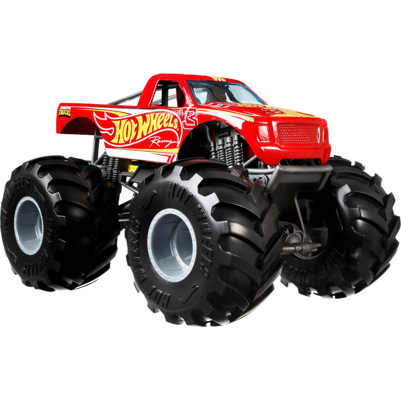 Машинка Hot Wheels Monster Trucks большой Рейсинг GWL15 FYJ83 - фото 3