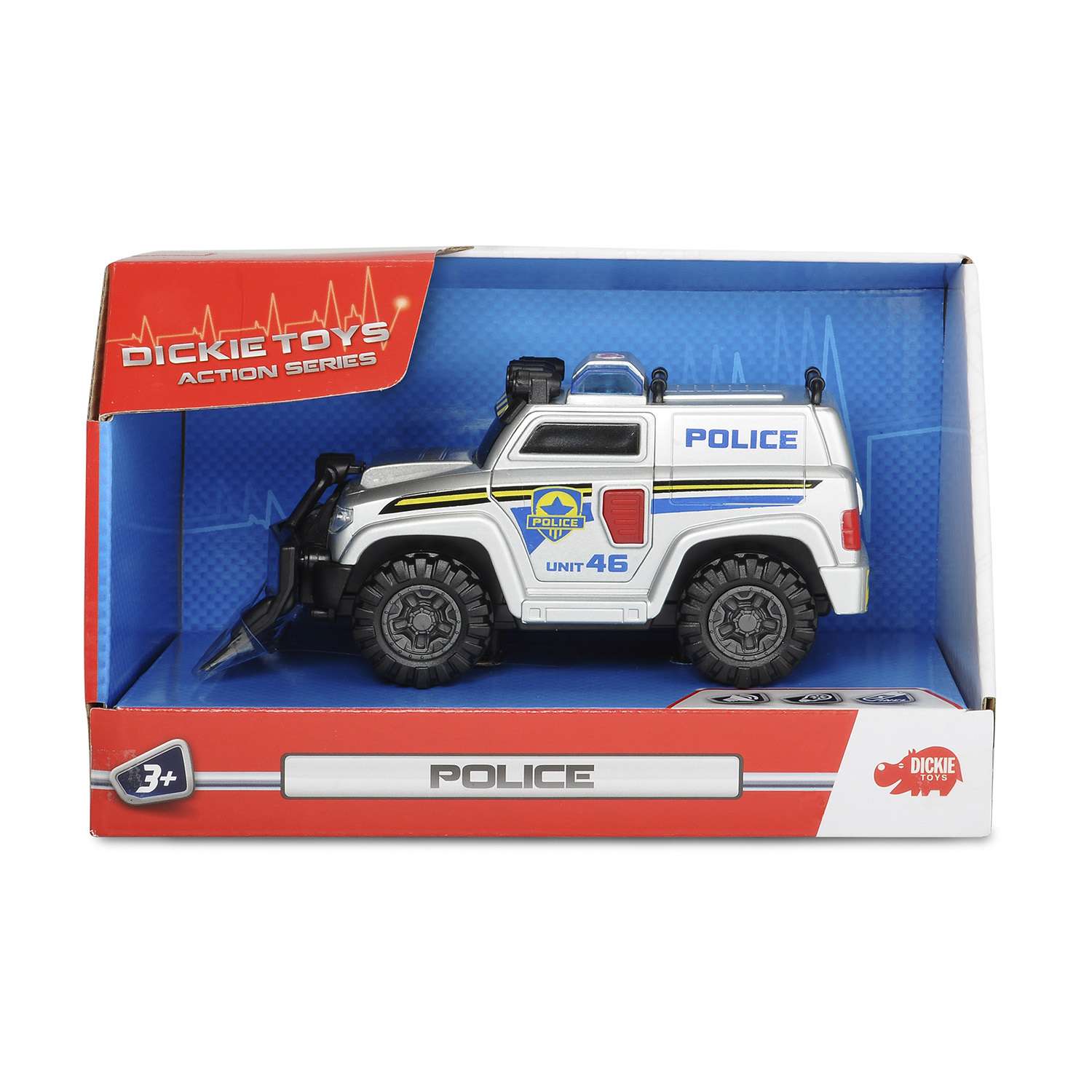 Машина Dickie полицейская со светом и звуком, 15 см 3302001 3302001 - фото 4