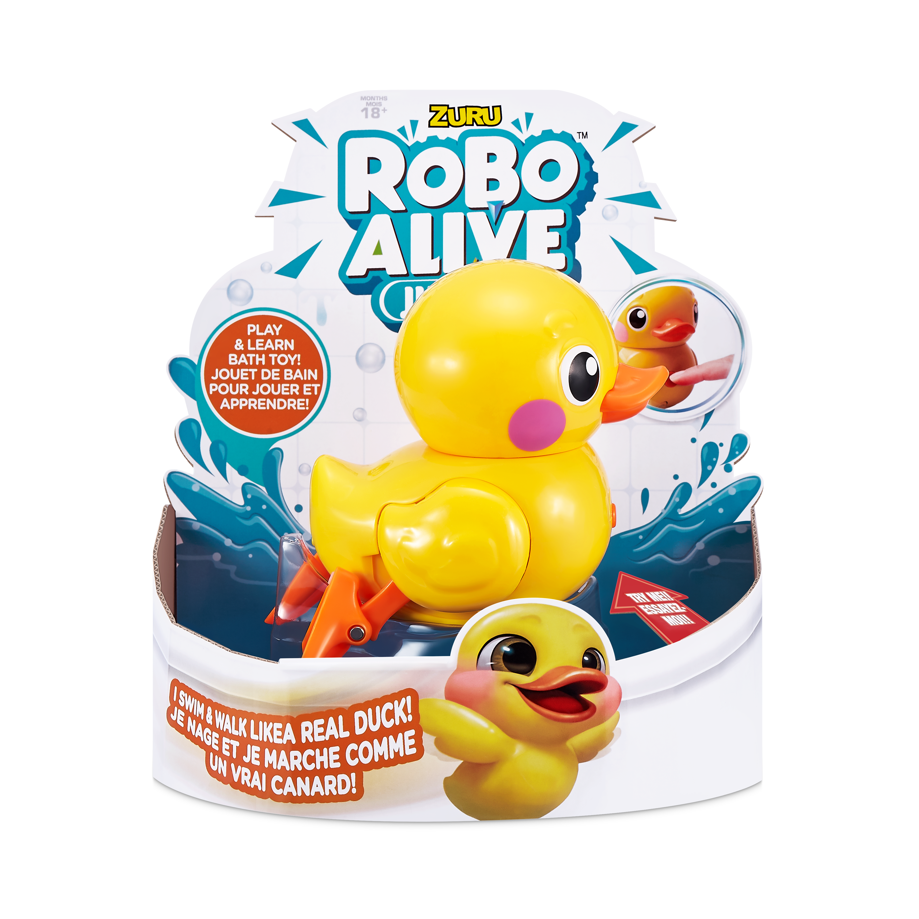 Игрушка для купания ROBO ALIVE JUNIOR Утка 25251 - фото 8