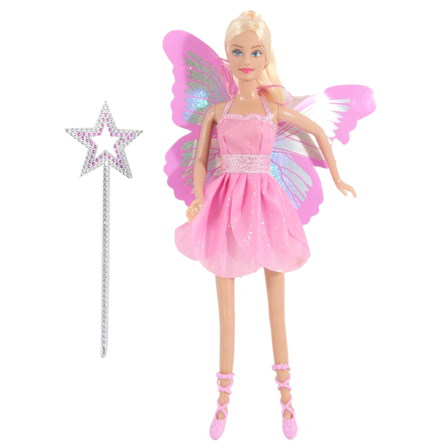 Кукла Defa Lucy Юная фея в комплекте волшебная палочка розовый 8120 //розовый - фото 2
