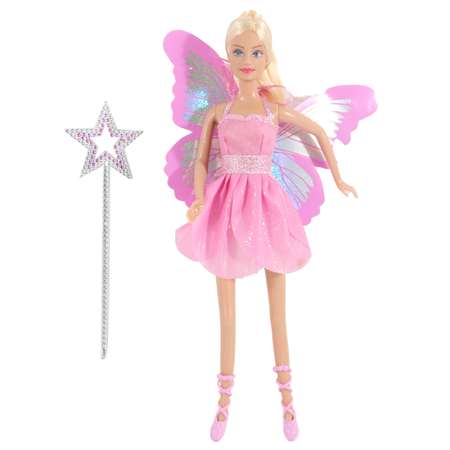 Кукла Defa Lucy Юная фея в комплекте волшебная палочка розовый