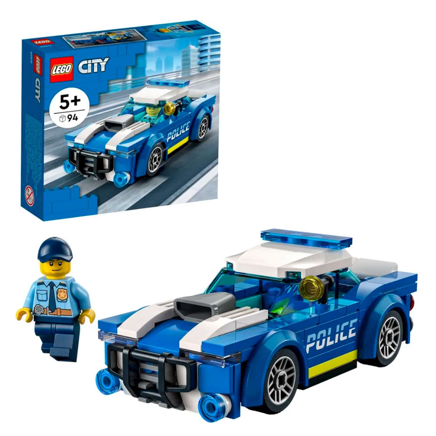Конструктор детский LEGO City Полицейская машина 60312 - фото 1