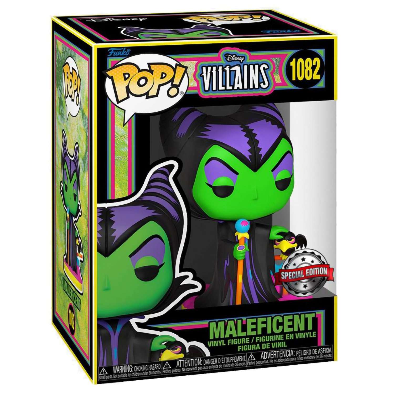Фигурка Funko POP! Disney Villains Maleficent (Black Light) (Exc) (1082) 60396 - фото 2