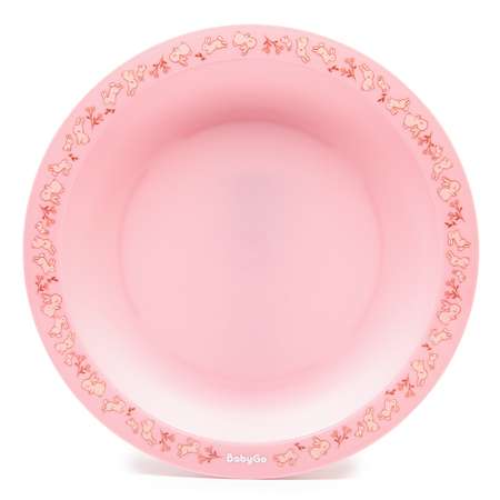 Тарелка BabyGo Pink 1 шт.