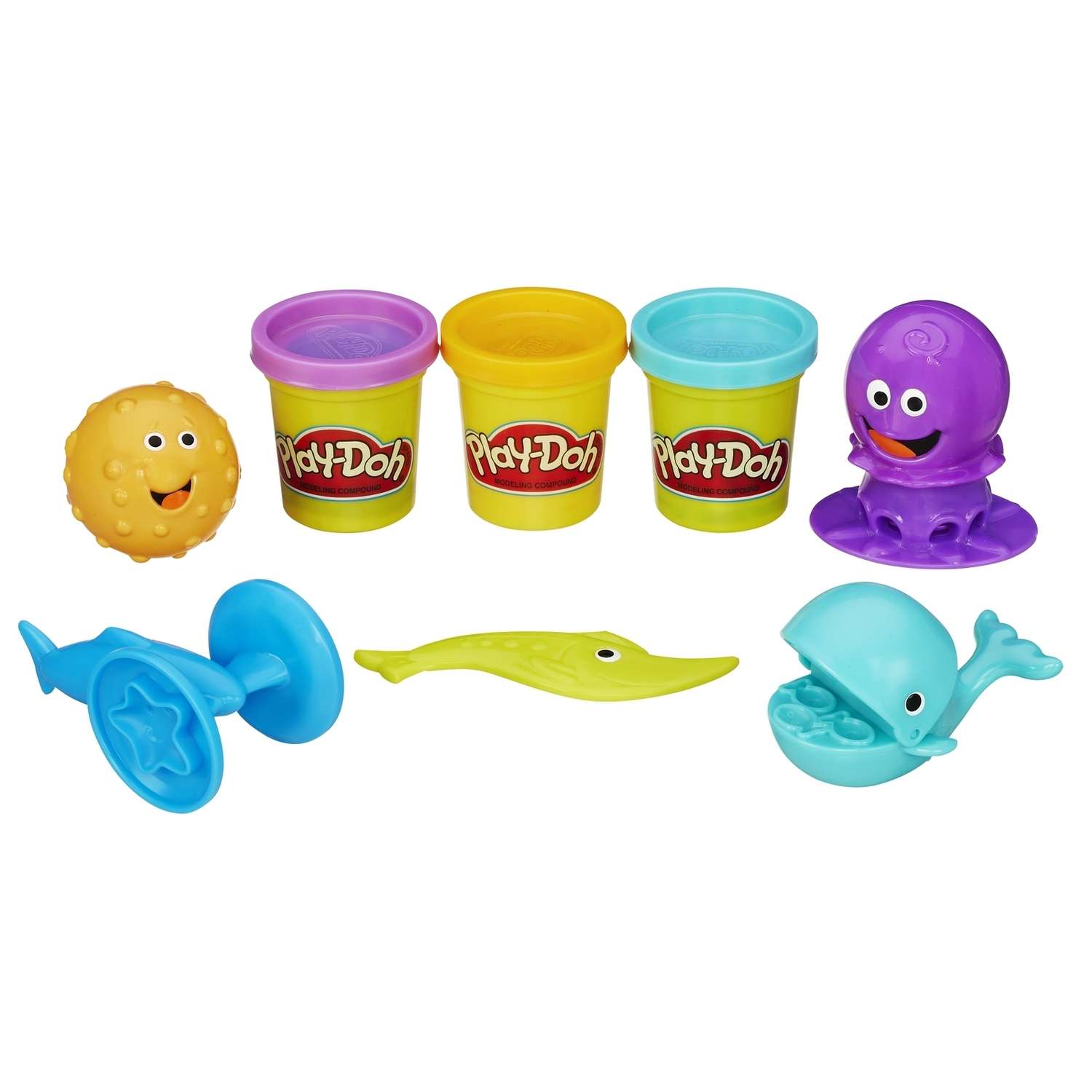 Набор игровой Play-Doh Подводный мир 3цвета B1378121 - фото 1