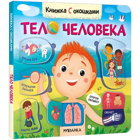 Книга с окошками Тело человека