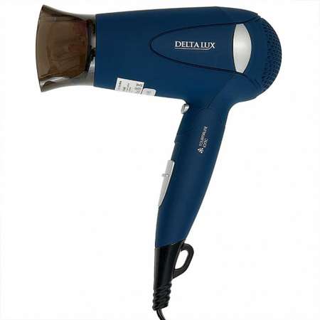 Фен для волос Delta Lux DL-0936 Складная ручка 1400 Вт Ионизация Холодный воздух цвет синий