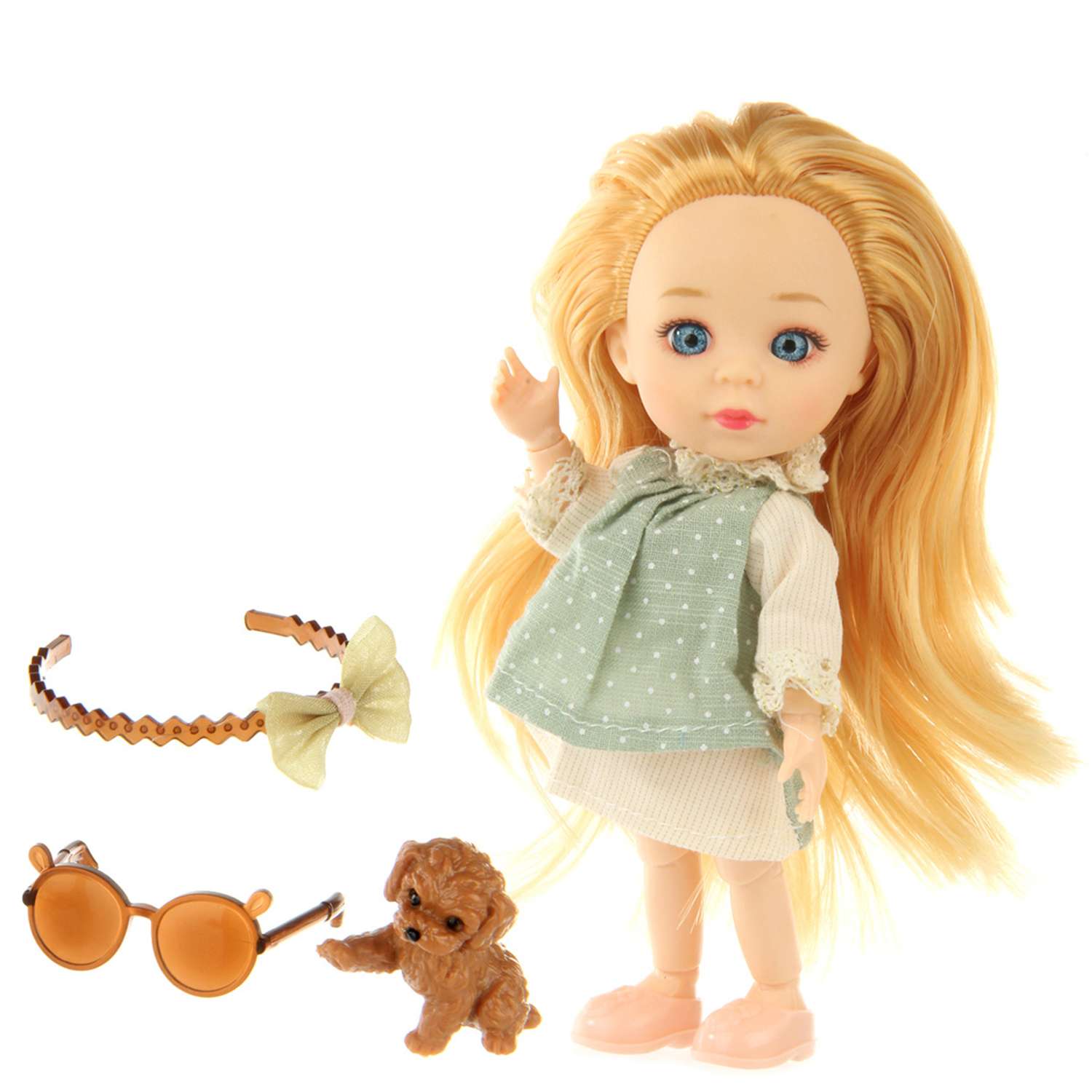Кукла Veld Co Милашка с щеночком шарнирная 130224 - фото 1