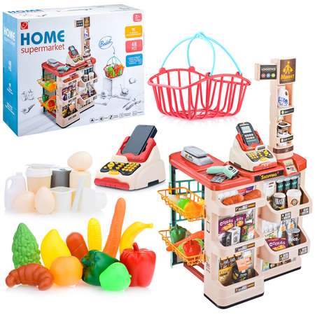 Игровой набор Ural Toys Супермаркет с корзиной для покупок