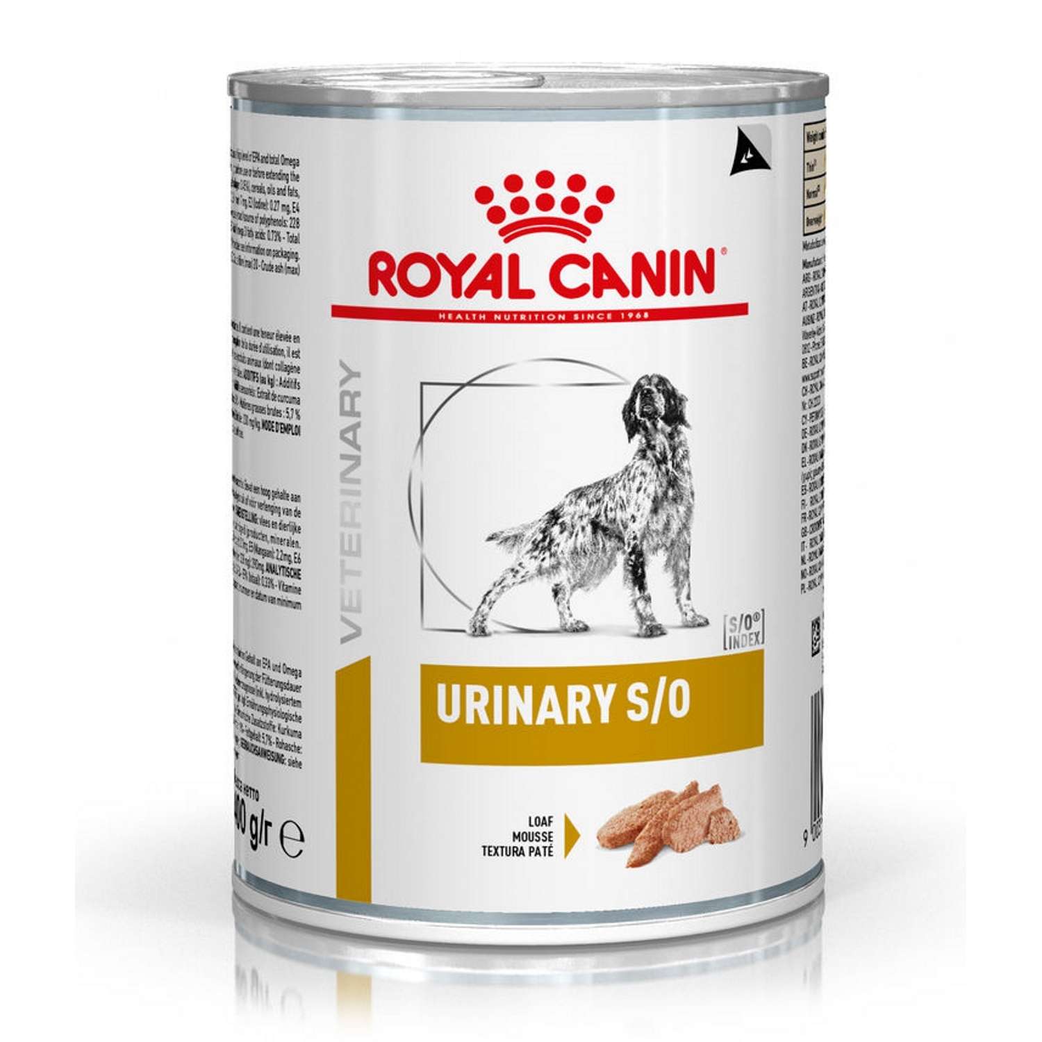 Корм для собак ROYAL CANIN Veterinary Diet Urinary S/O LP 18 при заболеваниях дистального отдела мочевыделительной системы консервированный 0.41кг - фото 1