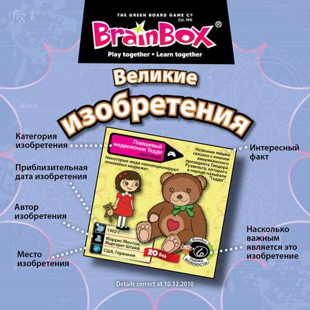 Настольная игра BrainBox Сундучок знаний Великие изобретения