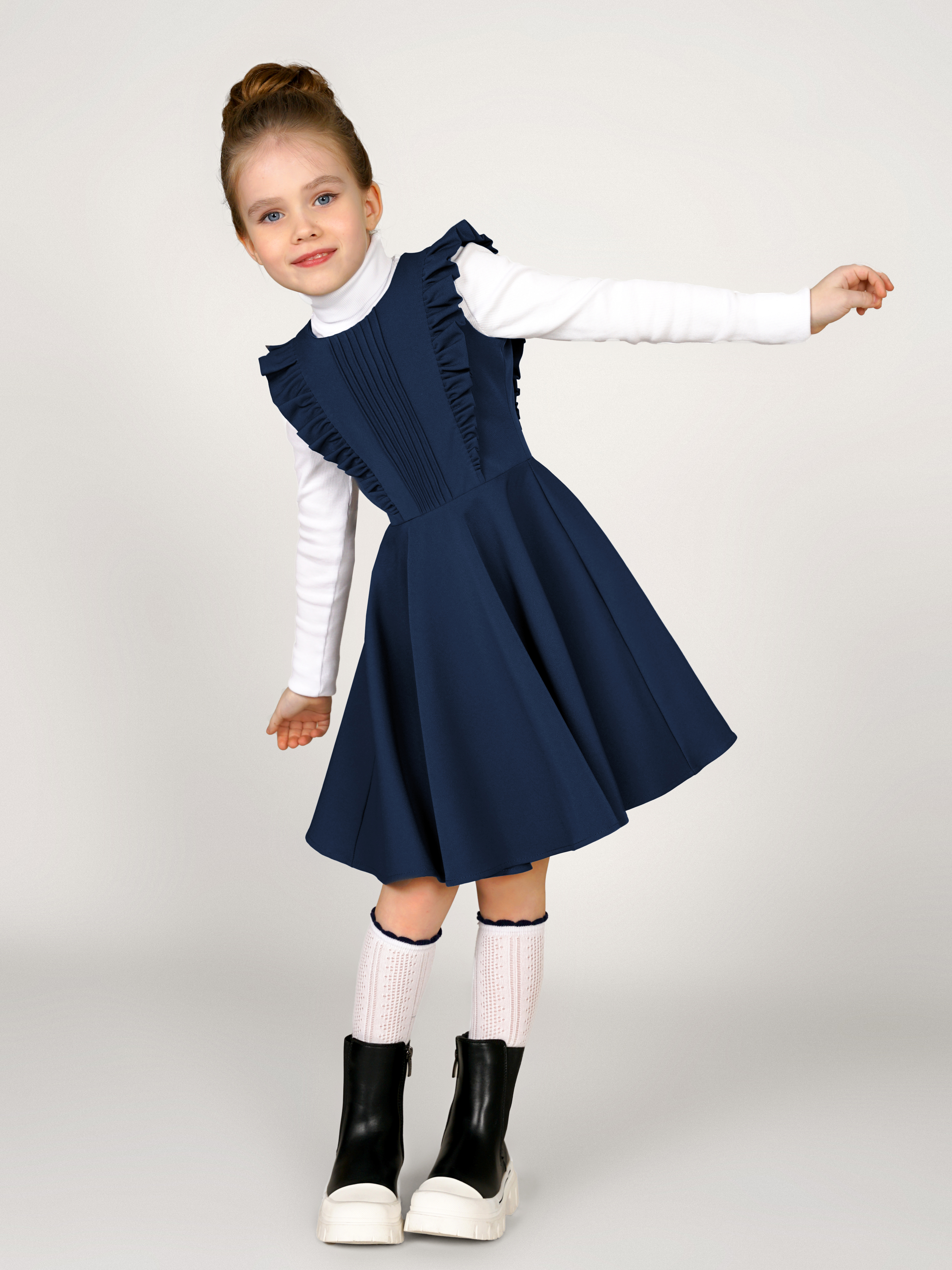 Сарафан ALISIA FIORI 001200.2S/синий - фото 7