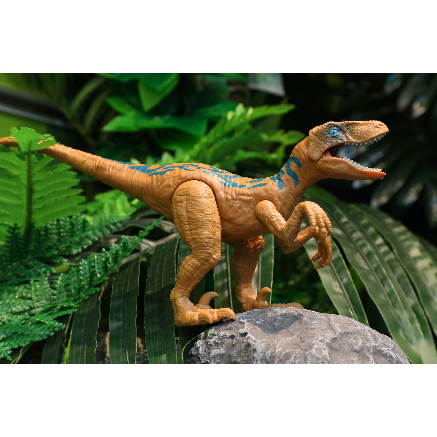 Фигурка динозавра Dinos Unleashed Раптор со звуковыми эффектами - фото 3