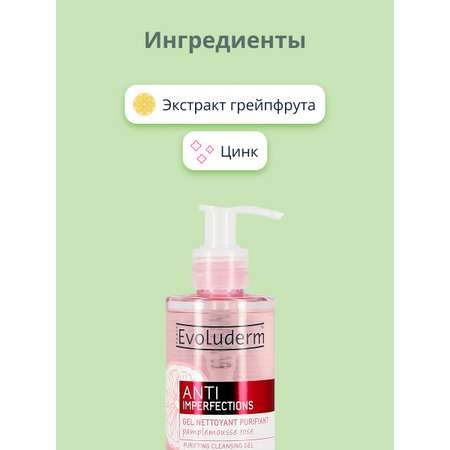 Гель для умывания Evoluderm Anti imperfections против несовершенств очищающий 250 мл