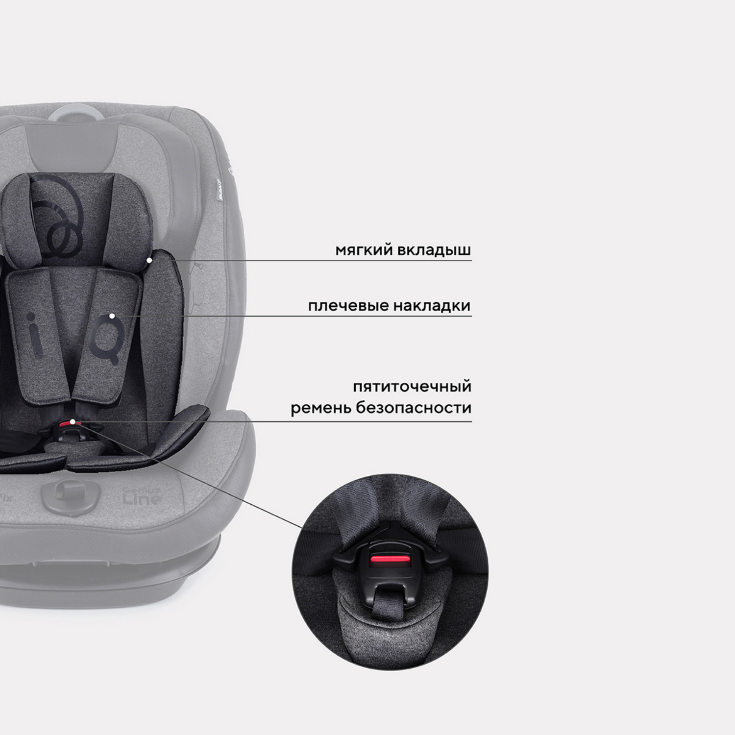 Автокресло Rant iQ isofix Dark grey - фото 5