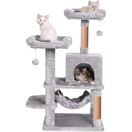 Игровой комплекс для кошек дом Pet БМФ Серый