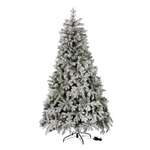 Ель искусственная Crystal Trees Габи заснеженная с вплетенной гирляндой 240 см