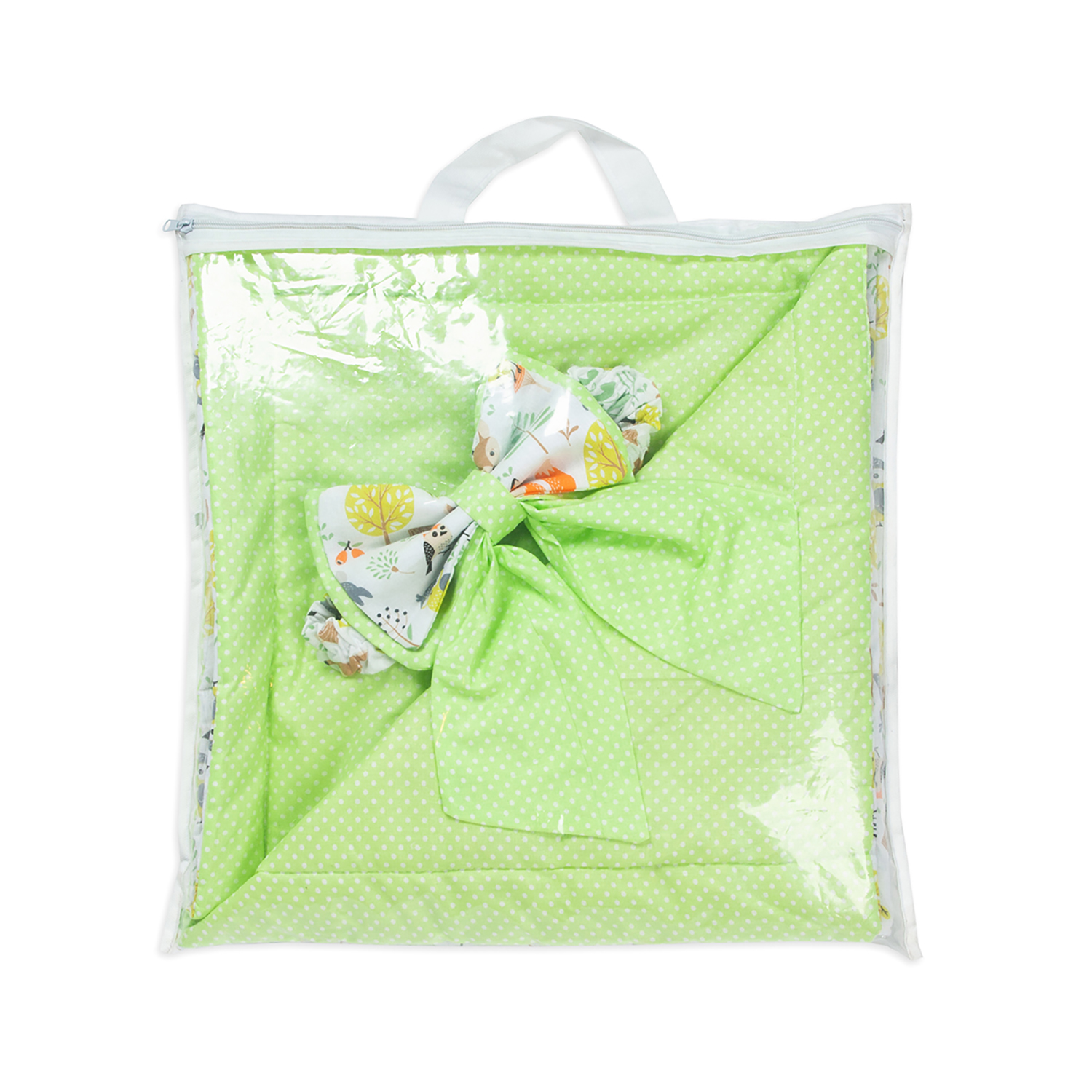 Конверт-одеяло Чудо-чадо для новорожденного на выписку Времена года лесные жители - фото 5