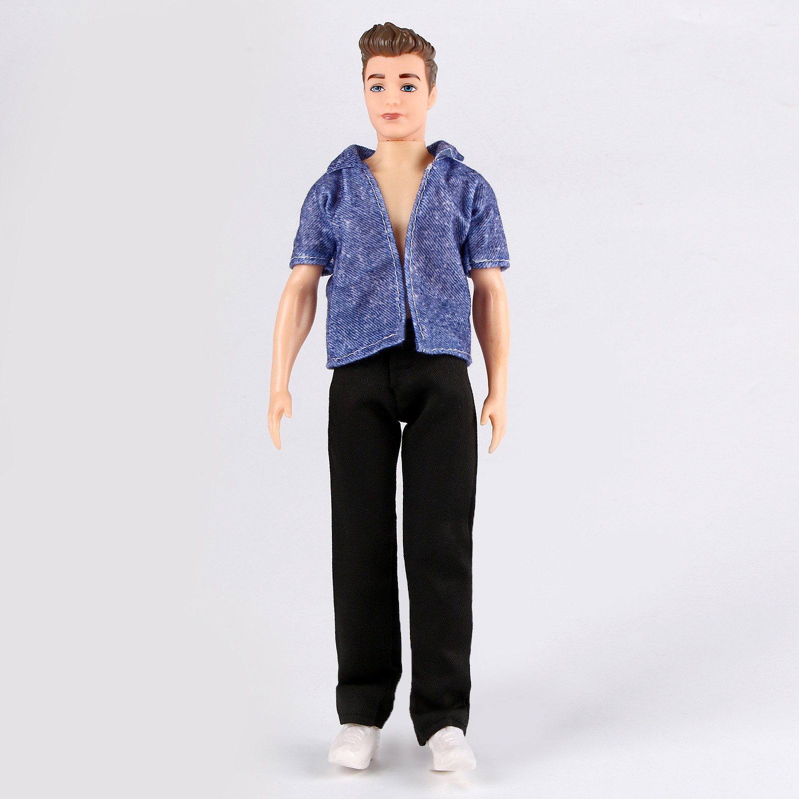 Джинсы Sima-Land для кукол мужчин длина — 18 см цвет чёрный 9577491 - фото 2