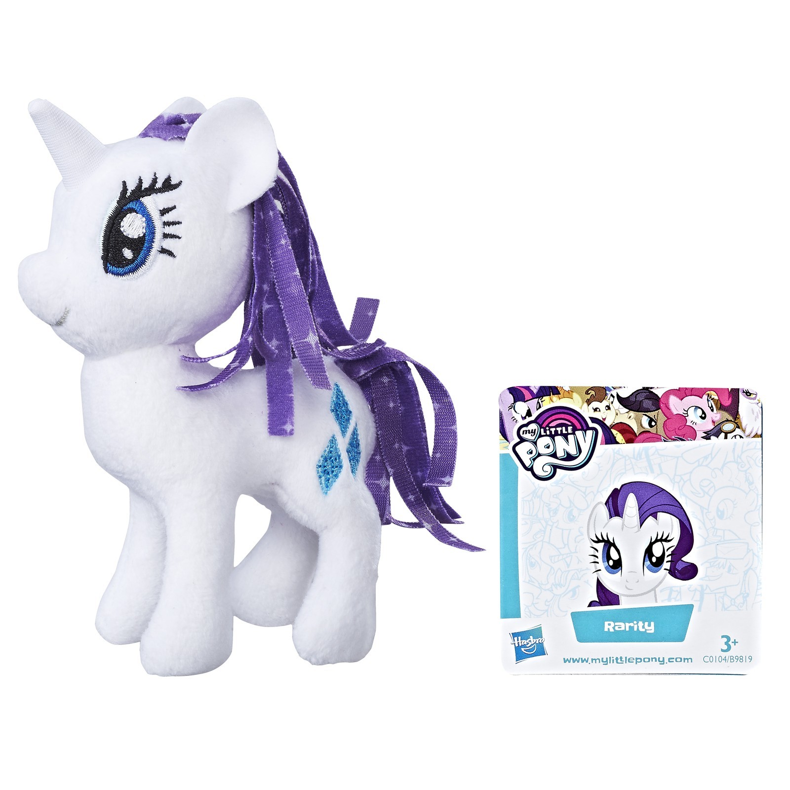 Игрушка мягкая My Little Pony Пони Рарити 2 с волосами C0104EU4 купить по  цене 199 ₽ в интернет-магазине Детский мир