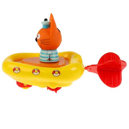 Игрушка для ванны Капитошка (Игрушки) Три кота Лодка+Коржик 6см 278968