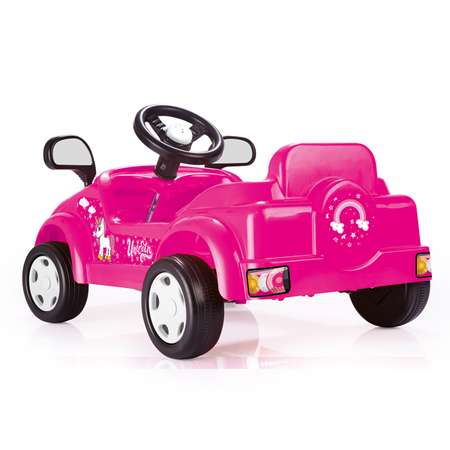 Машина педальная DOLU Unicorn клаксон розовый